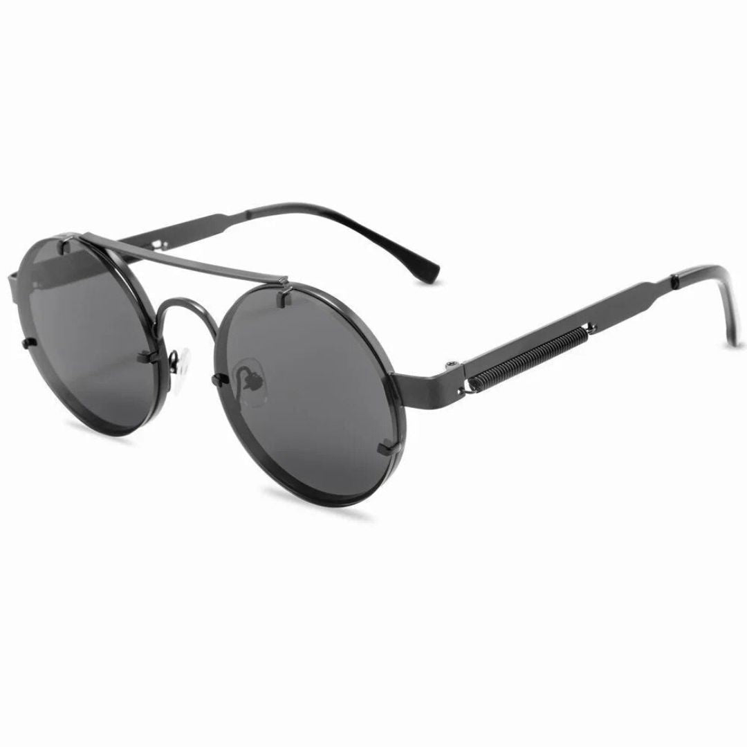 EraVision round sunglasses steel frame UV400 scratch-resistant lenses retro modern style