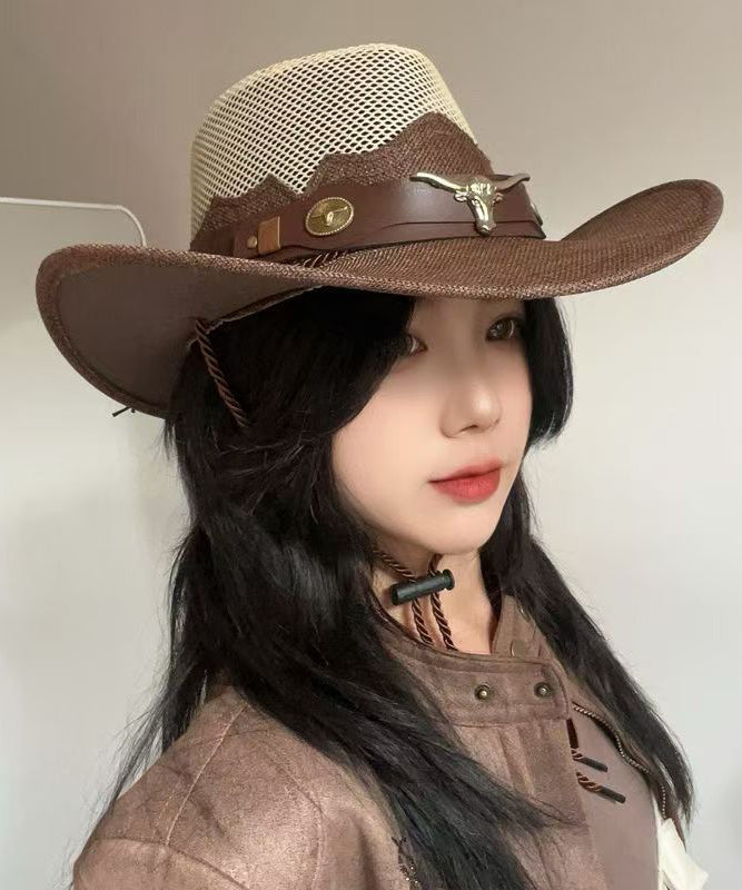 Chapeau de cowboy respirant d'extérieur européen et américain - Wavlynn
