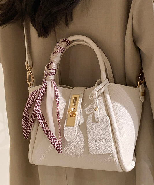 Sac bandoulière tendance en similicuir beige résistant - Wavlynn