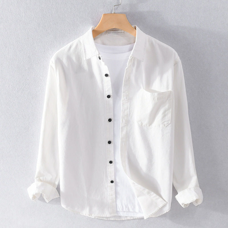 Light blue everyday cotton shirt Felix Grant relaxed fit breathable premium fabric casual essential