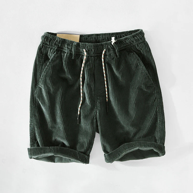 Felix Grant Golden Shores loose fit cotton shorts with colorful drawstring closure, breathable comfort