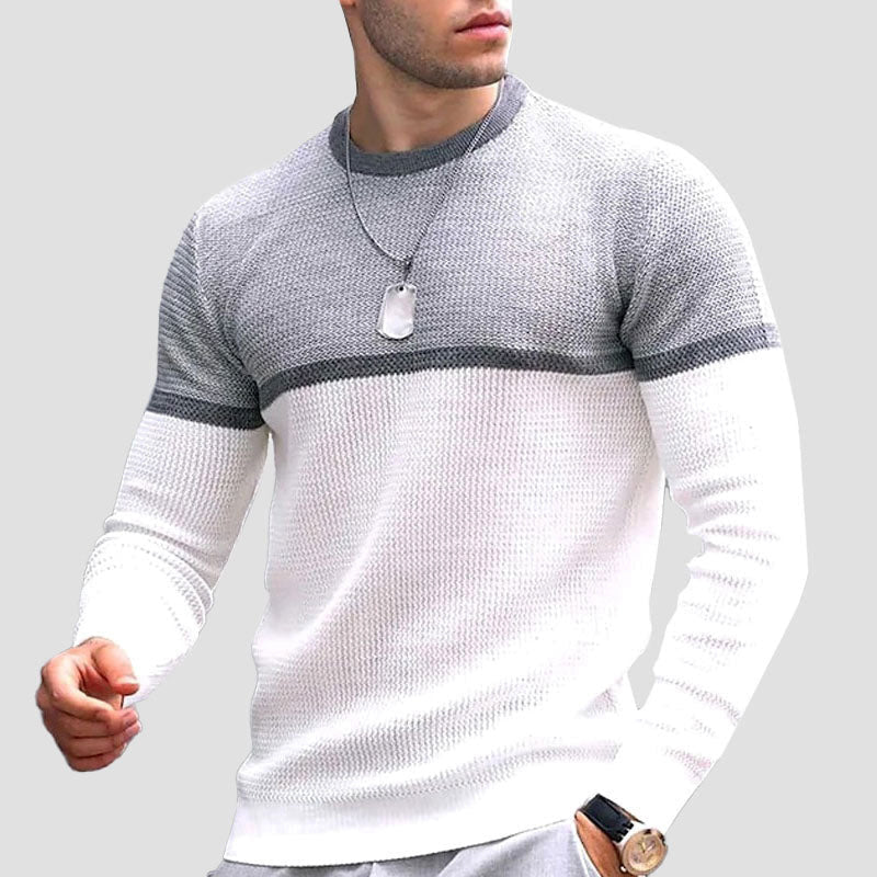 Men's Felix Grant New Jersey sweater cotton-poly blend round neck sporty cut everyday wear