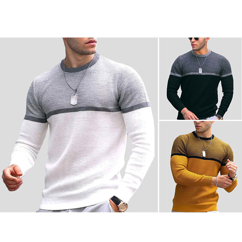 Men's Felix Grant New Jersey sweater cotton-poly blend round neck sporty cut everyday wear