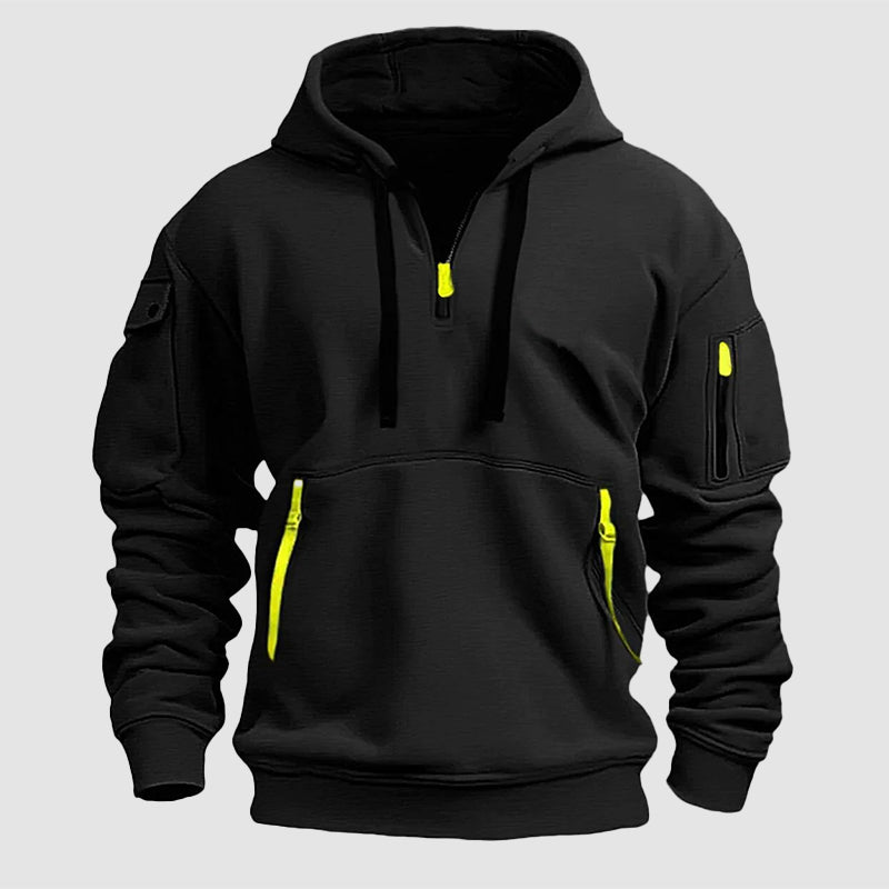 Felix Grant Prime Essential lightweight sweatshirt, loose fit hoodie with multi-pocket design in neutral tone