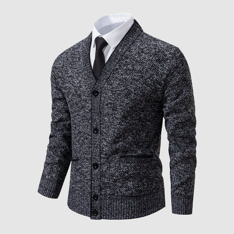 Felix Grant retro elegance cardigan in classic style with front button fastening and sophisticated knitwear design