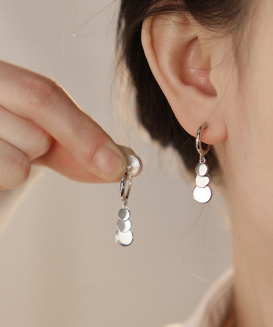 Boucles d'oreilles pendantes à pampilles en soie fine et cuivre surdoré - Wavlynn