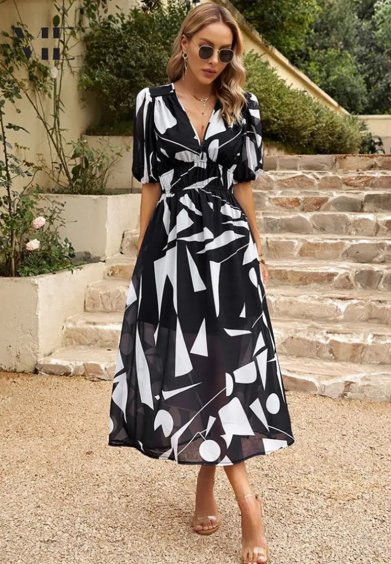 Floral Midi Dress for Women Dresses Wavlynn Offer