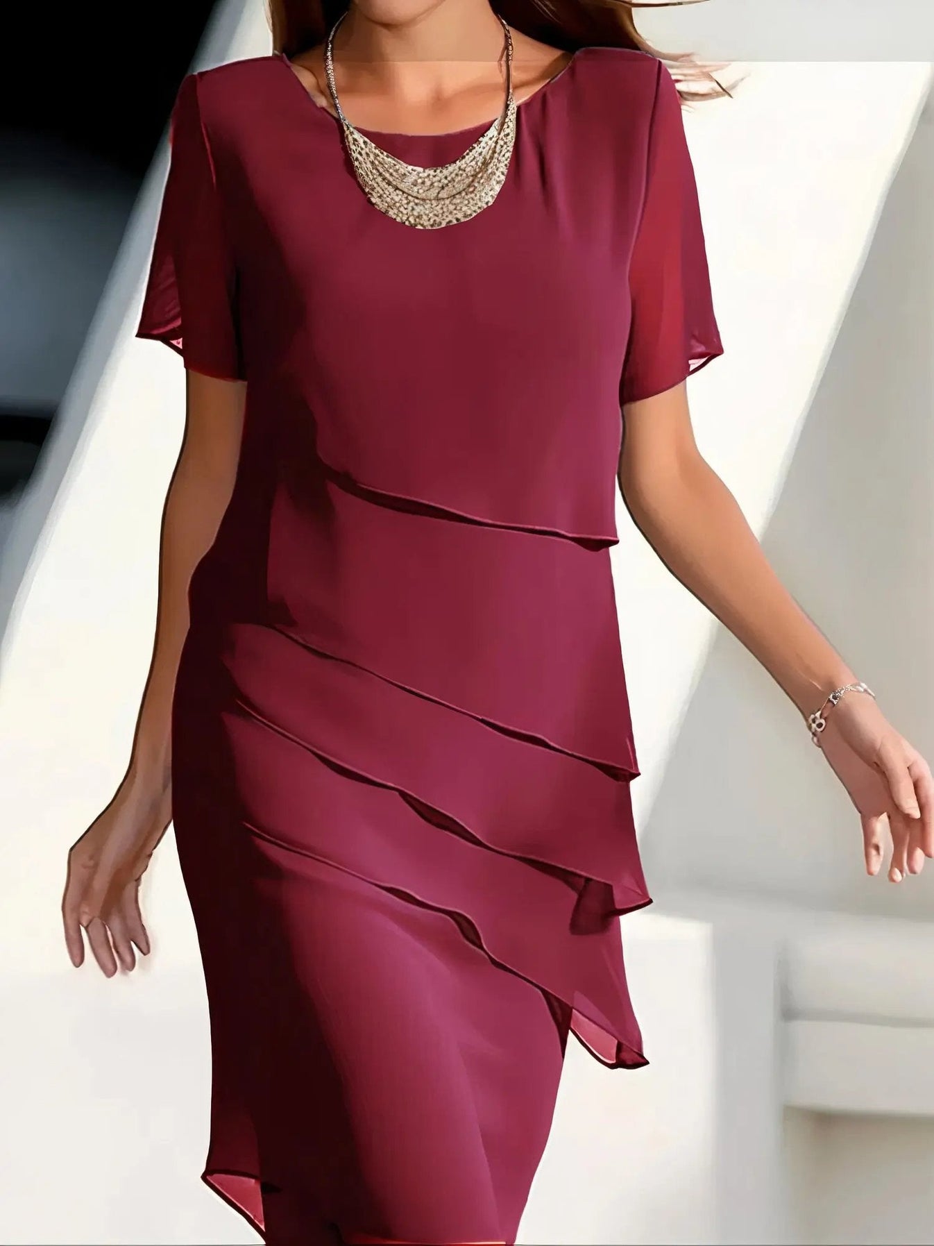 Flowing Tiered Dress