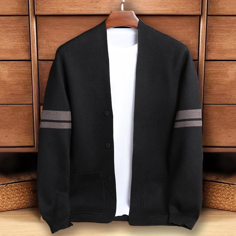 François Blanchet Charisma unisex lightweight knit cardigan with modern button closure, cozy everyday style