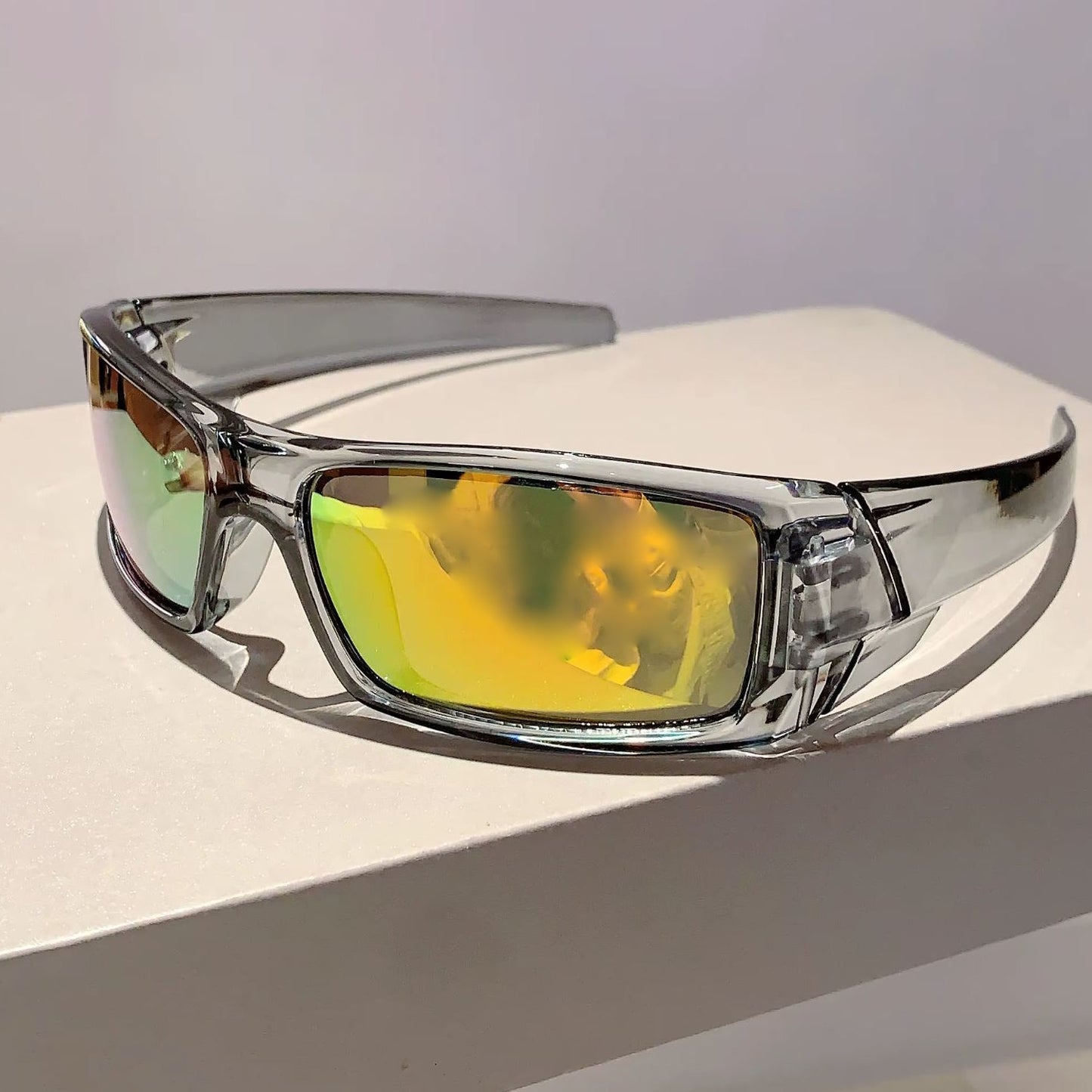 Glacier Vision oversized sunglasses with bold colorful frames and lightweight polycarbonate lenses