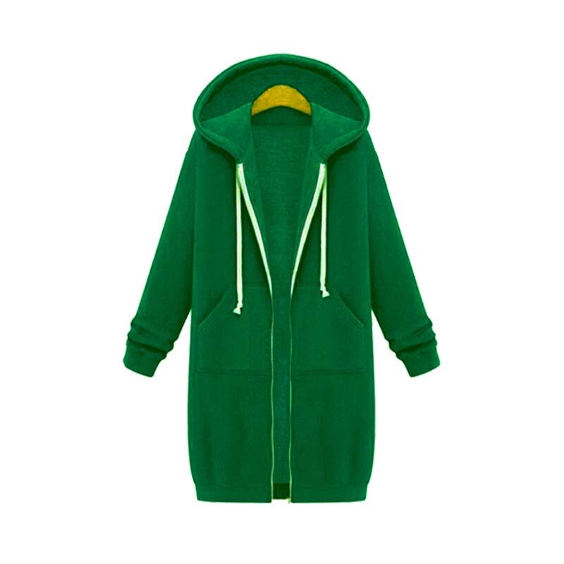 Bonnie longline full-zip hoodie in casual style with extended hem for effortless everyday layering