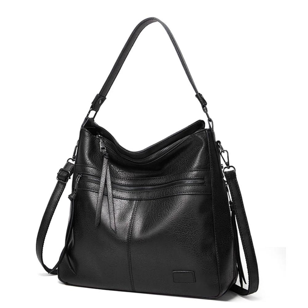 Wavlynn Judy vegan leather hobo shoulder bag in neutral tone with dual carry options