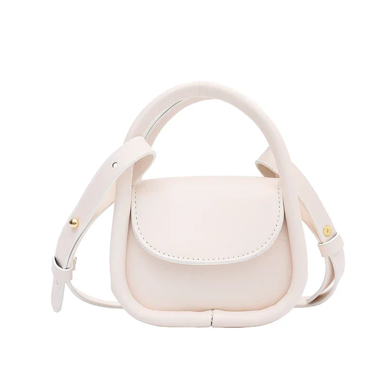 Wavlynn tan genuine leather crossbody bag with adjustable strap and snap-flap closure
