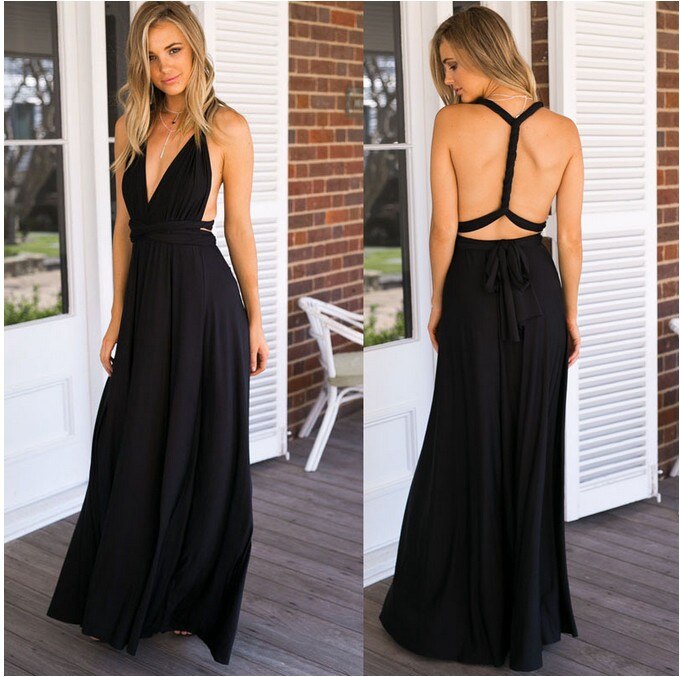 Sage green halterneck maxi dress with open back and fitted waistband, elegant formal party style