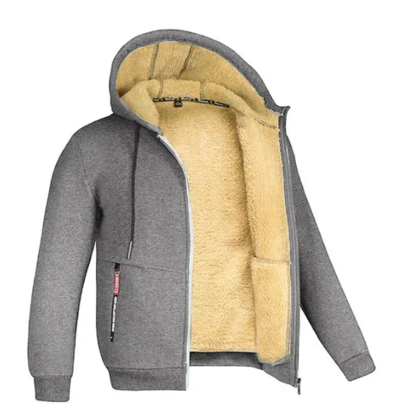 ThermaCore insulated jacket black urban style slim fit water-resistant zipper closure cold weather