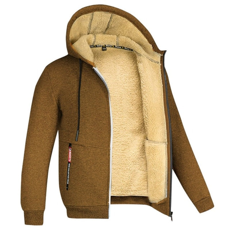 ThermaCore insulated jacket black urban fit with premium thermal padding for cold weather