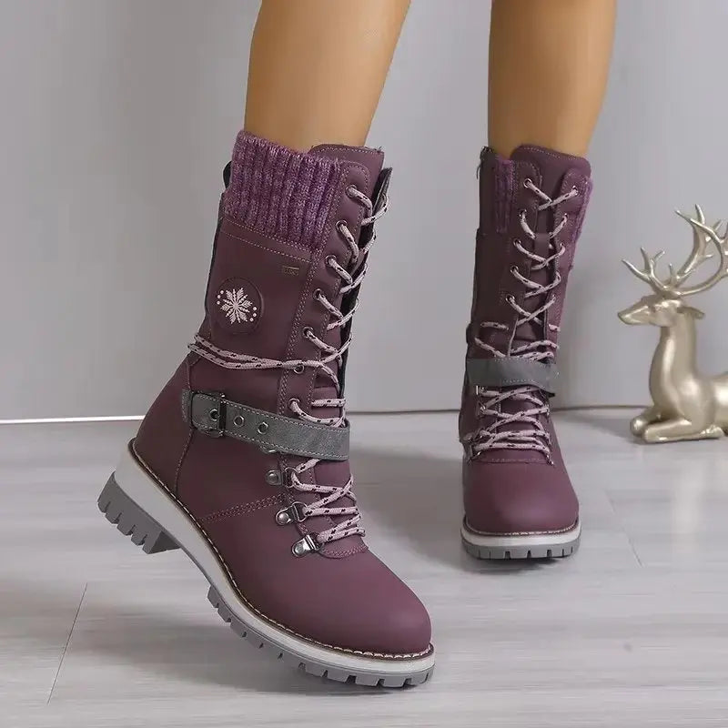 Women's Sora™ high heel winter boots, sleek black cold-weather style with leg-lengthening silhouette