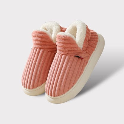 CloudCush ultra-cozy plush slippers with warm cushioned sole, perfect for indoor winter comfort