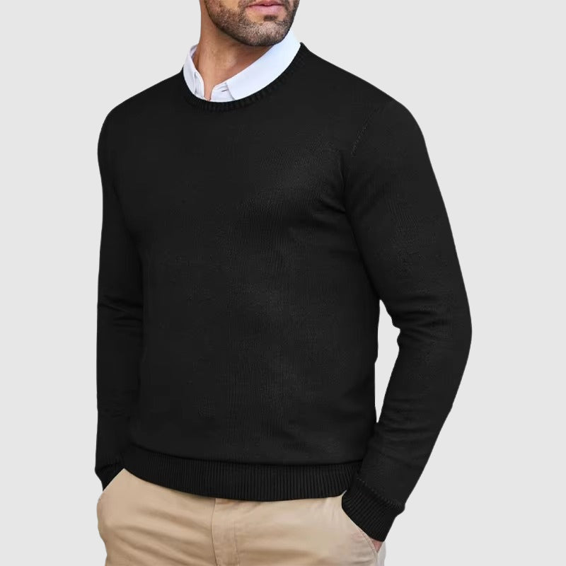 Roberto Russo Il Maestro men's sweater, artisan-crafted premium knit with superior stitching detail