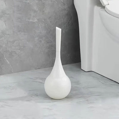Hammered gold toilet brush with holder, modern luxury bathroom accessory with textured finish