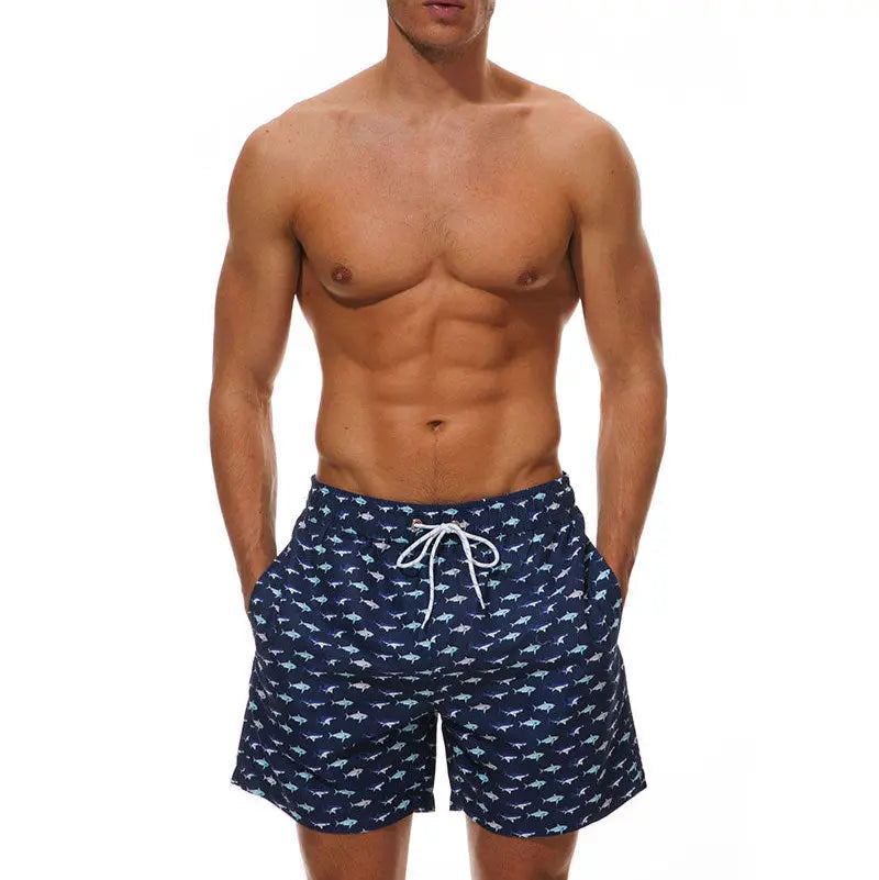 Men's quick-dry boardshorts lightweight flexible fit fast-drying swimming trunks for beach and pool