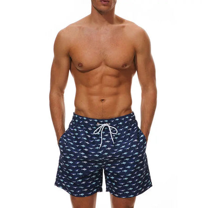 Men's quick-dry boardshorts lightweight flexible fit fast-drying swimming trunks for beach and pool