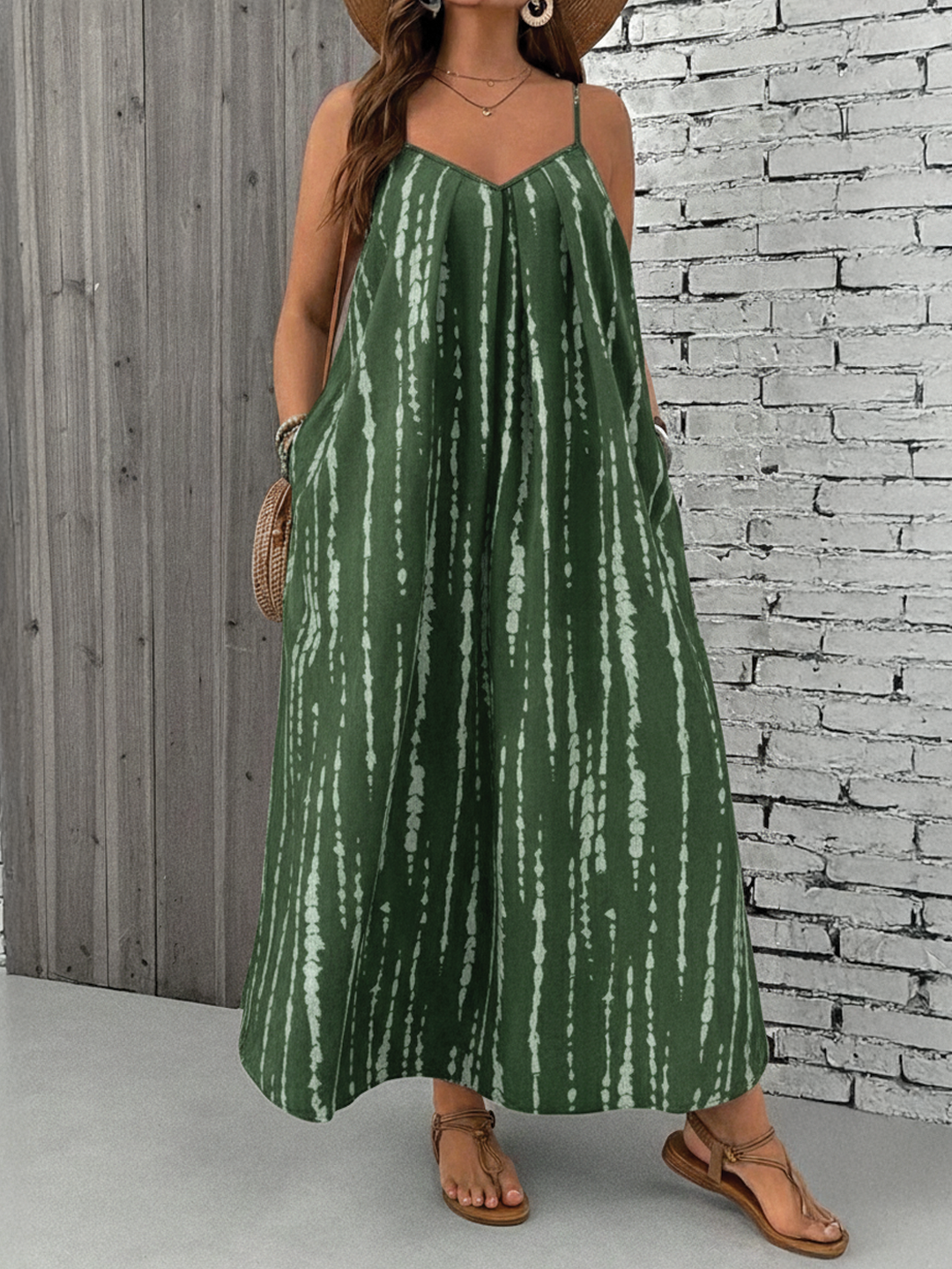 Floral paisley plus size boho maxi dress with loose breezy silhouette flattering curves