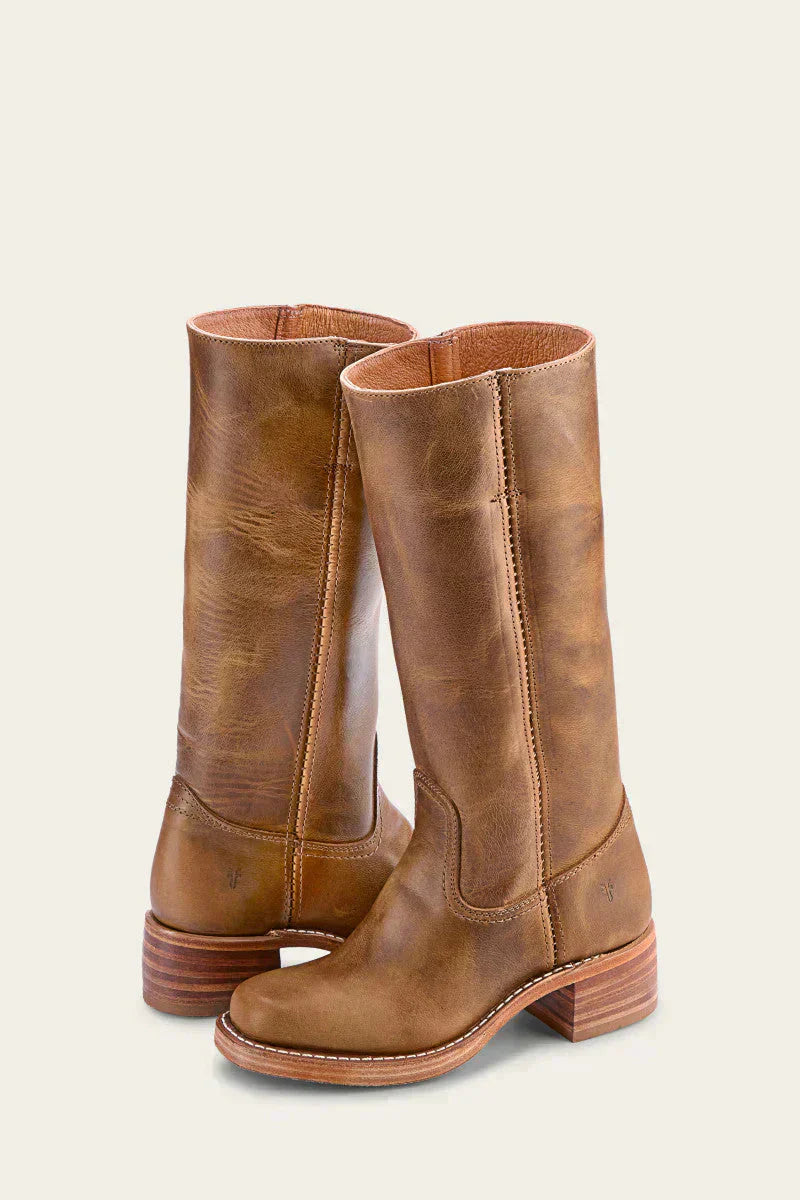 Black knee-high boots slim-fit silhouette with structured sole for a polished modern look