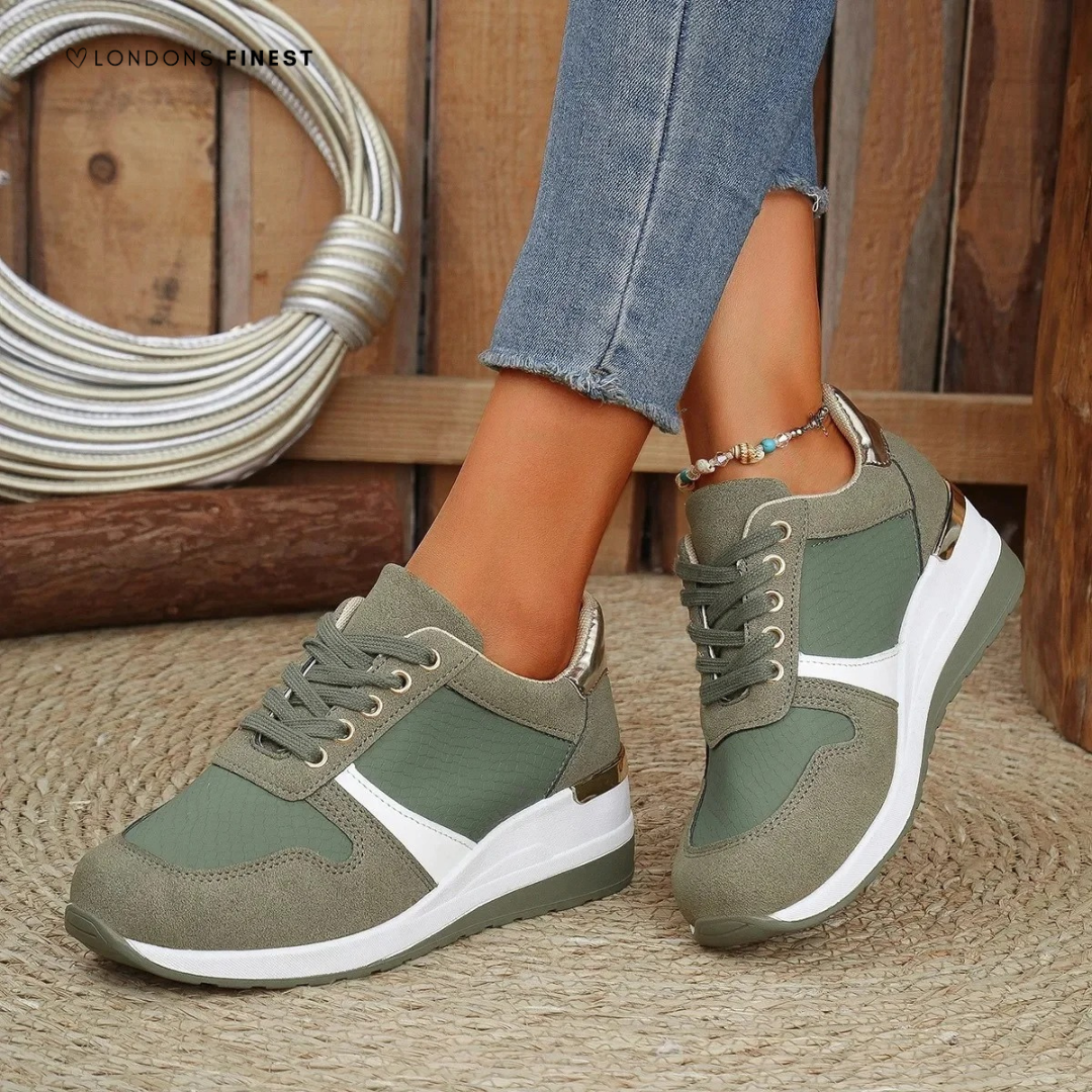 Women's comfort slip-on shoes in neutral tones with cushioned insoles and lightweight supportive sole