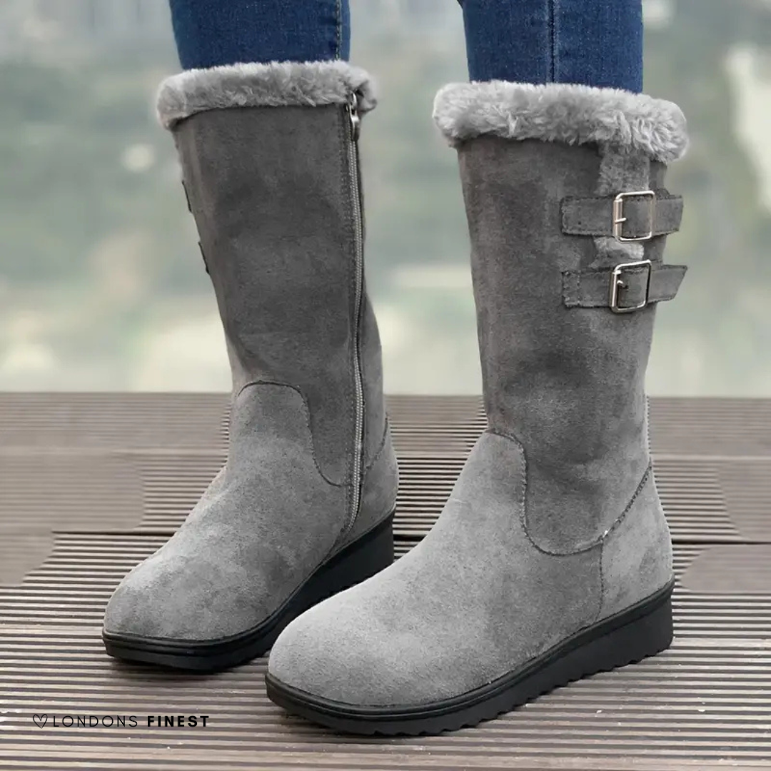 Cathy™ women's mid-calf winter boots warm insulated comfort design for cold weather