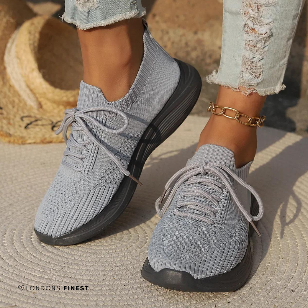Marguerite white women's comfort sneakers with ergonomic cushioned sole for all-day support