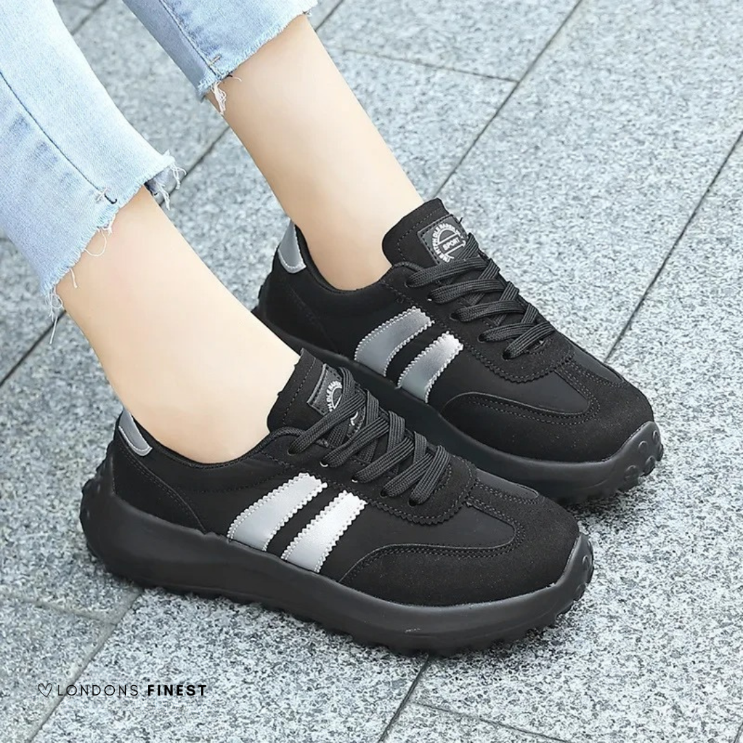 Women's comfort cushioned shoes with comfort support, classic silhouette, and ergonomic sole design