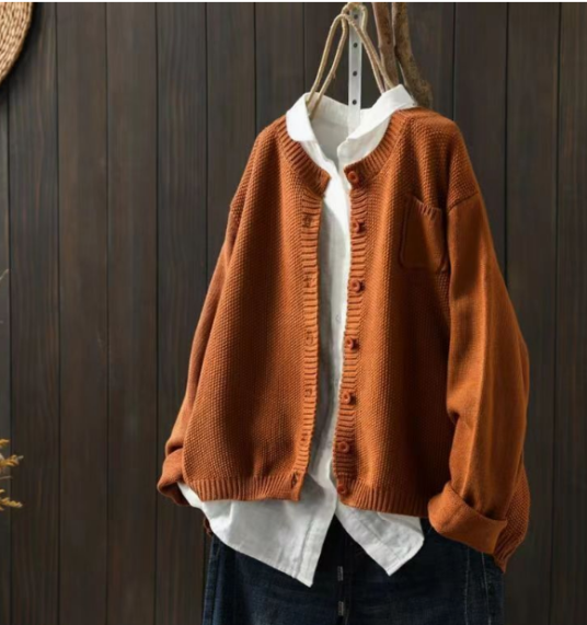 Margaux relaxed oversized cardigan in cozy knit with a flattering laid-back silhouette for effortless style