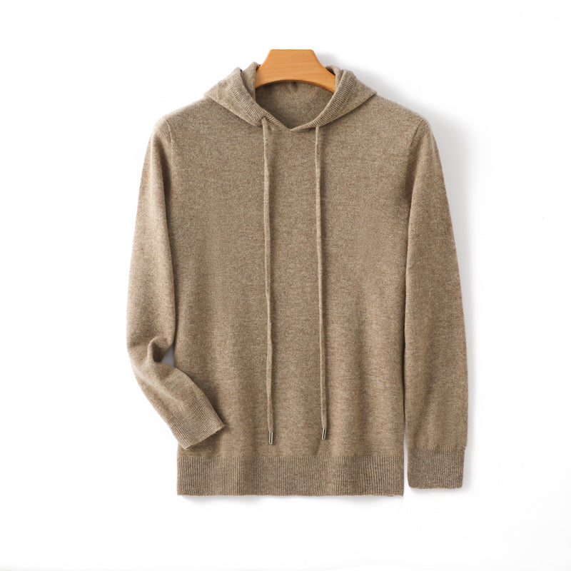 Roberto Russo gray cashmere hoodie ultra-soft lightweight lounge wear with relaxed fit