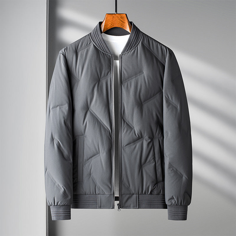 Roberto Russo unisex down jacket lightweight slim fit with premium duck-down thermal insulation