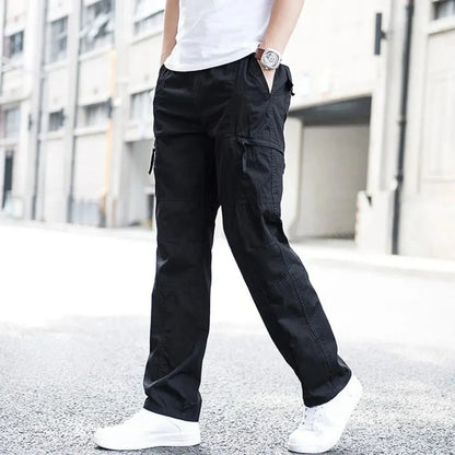 Wavlynn Landon olive cargo pants relaxed fit organic cotton 4-way stretch multi-pocket outdoor style