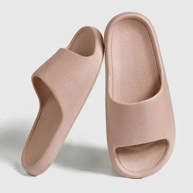 Women's lightweight EVA indoor slides with non-slip textured sole, soft cushioned footwear for home