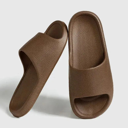 Women's lightweight EVA indoor slides with non-slip textured sole, cozy cushioned slip-on design