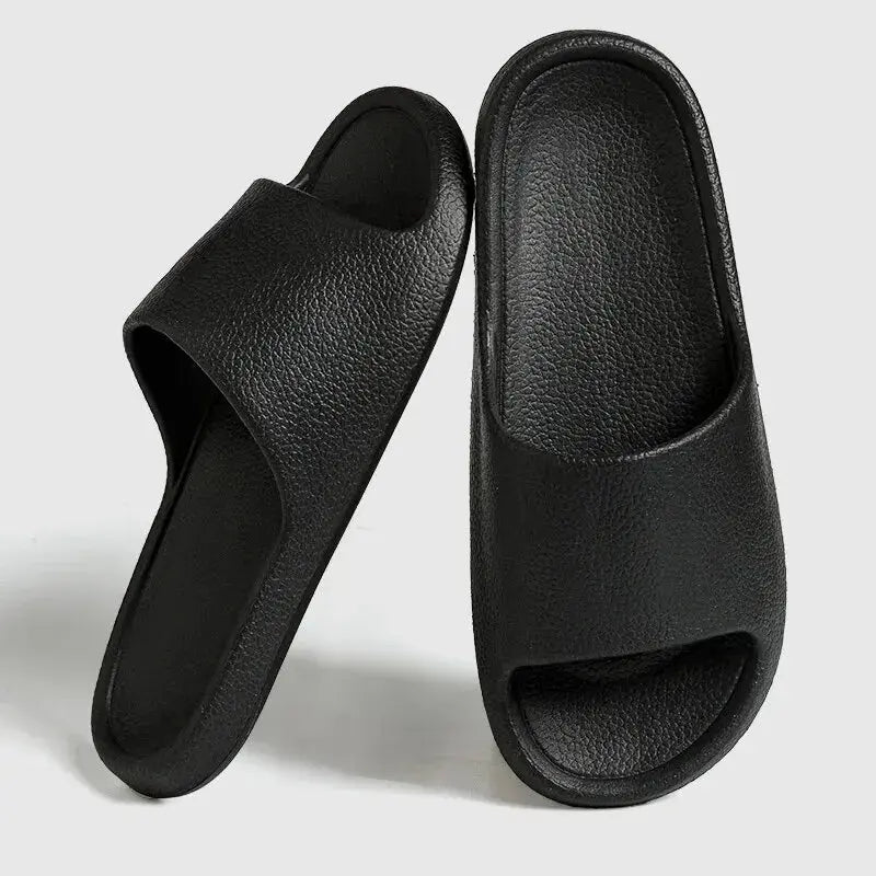 Women's lightweight EVA indoor slides with non-slip textured sole, soft cushioned footwear for home