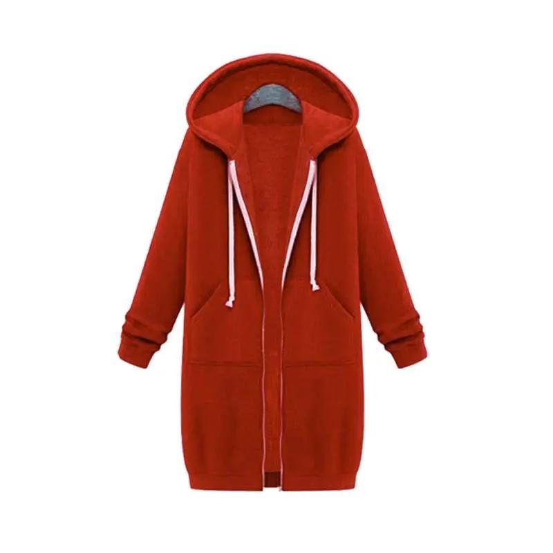 Women's longline zip hoodie cozy versatile layering essential with extended cut for everyday comfort