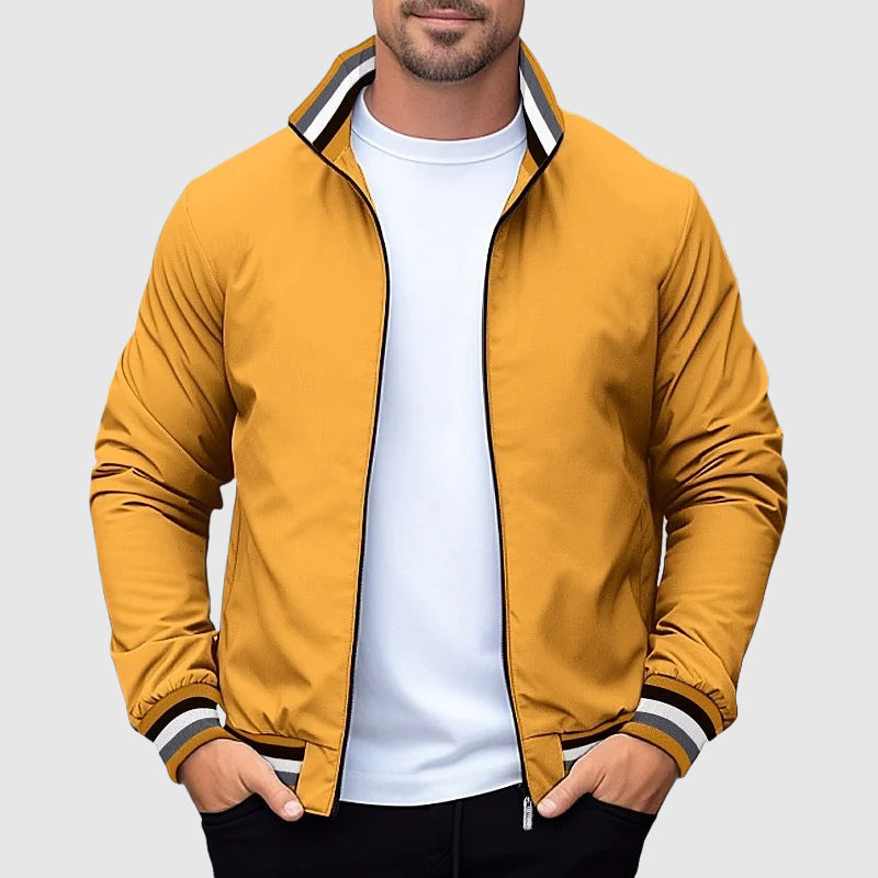 Lorenzo Vitali Metro Glide lightweight waterproof jacket in sleek modern cut for urban sophistication