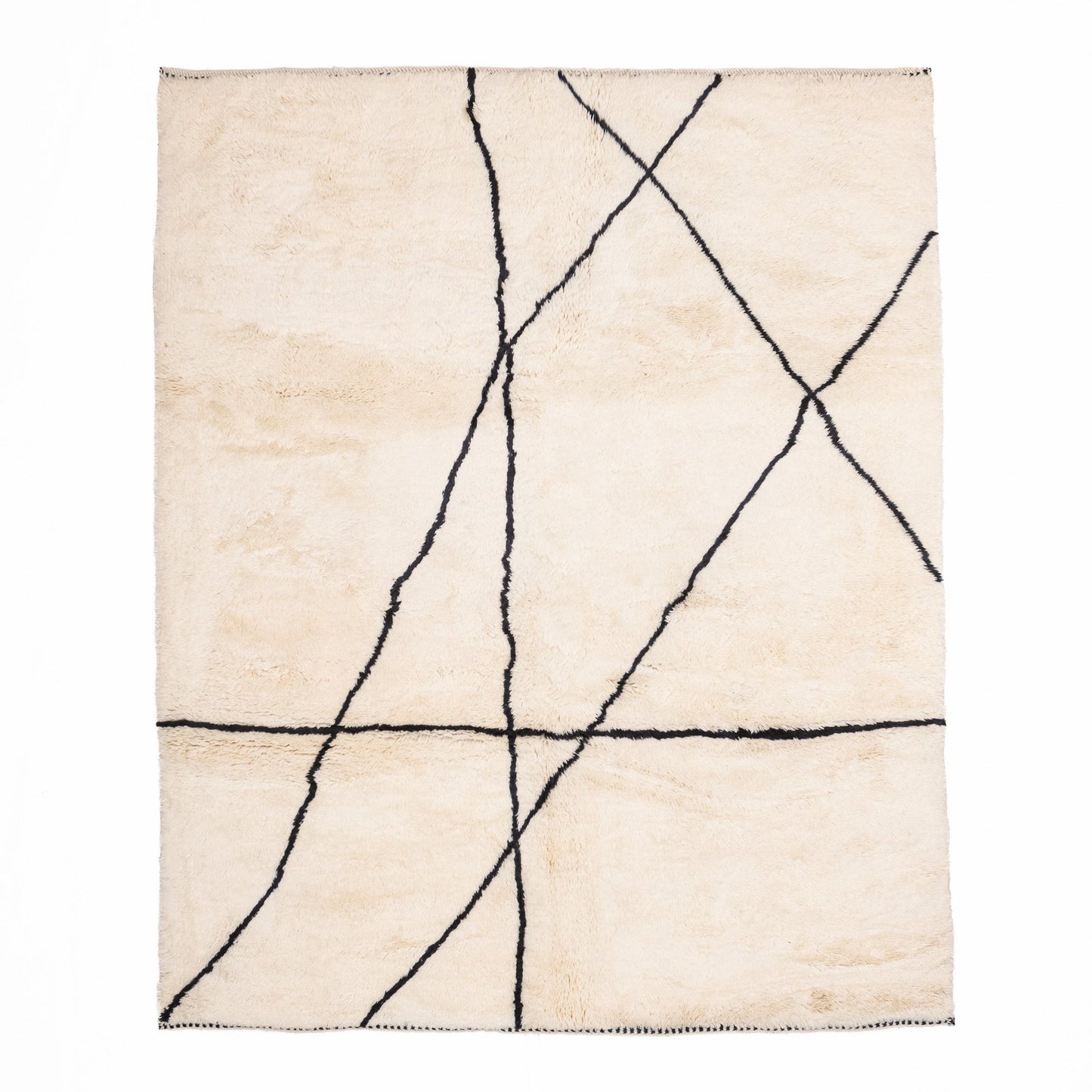Intersections - Luxury Shag Moroccan Rug - Wavlynn