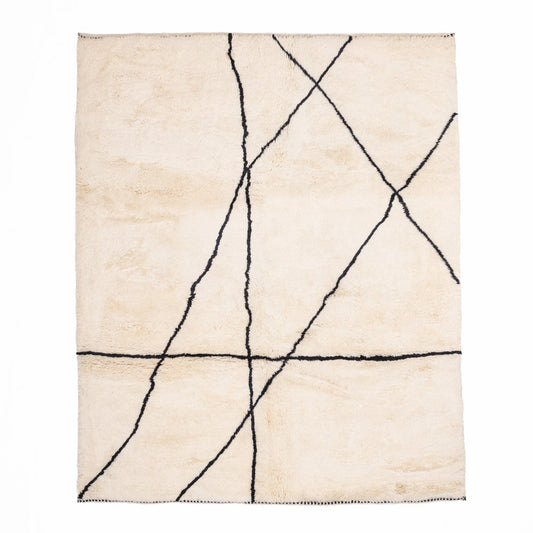 Intersections - Luxury Shag Moroccan Rug - Wavlynn
