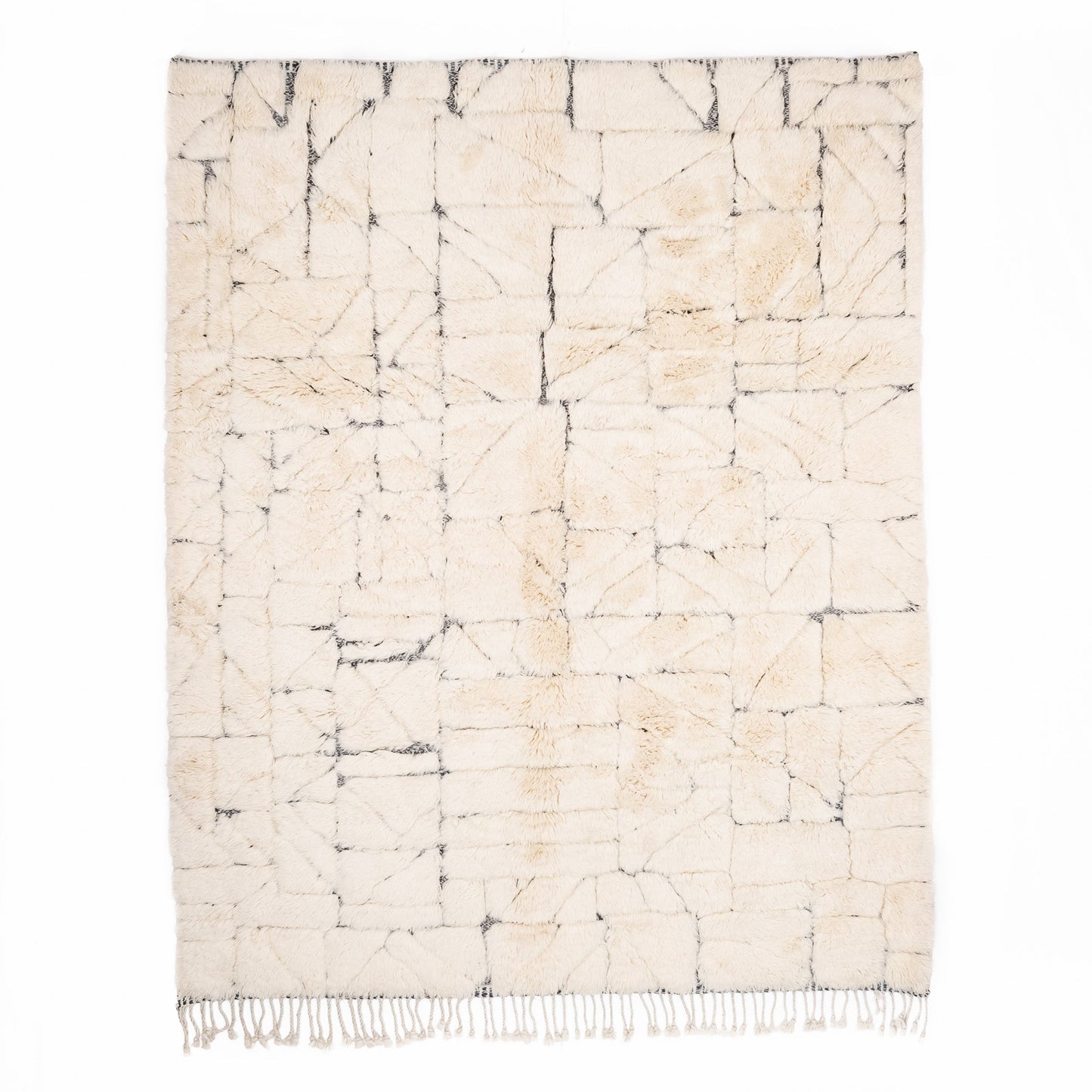 Fragmented Memories - Luxury Shag Moroccan Rug - Wavlynn