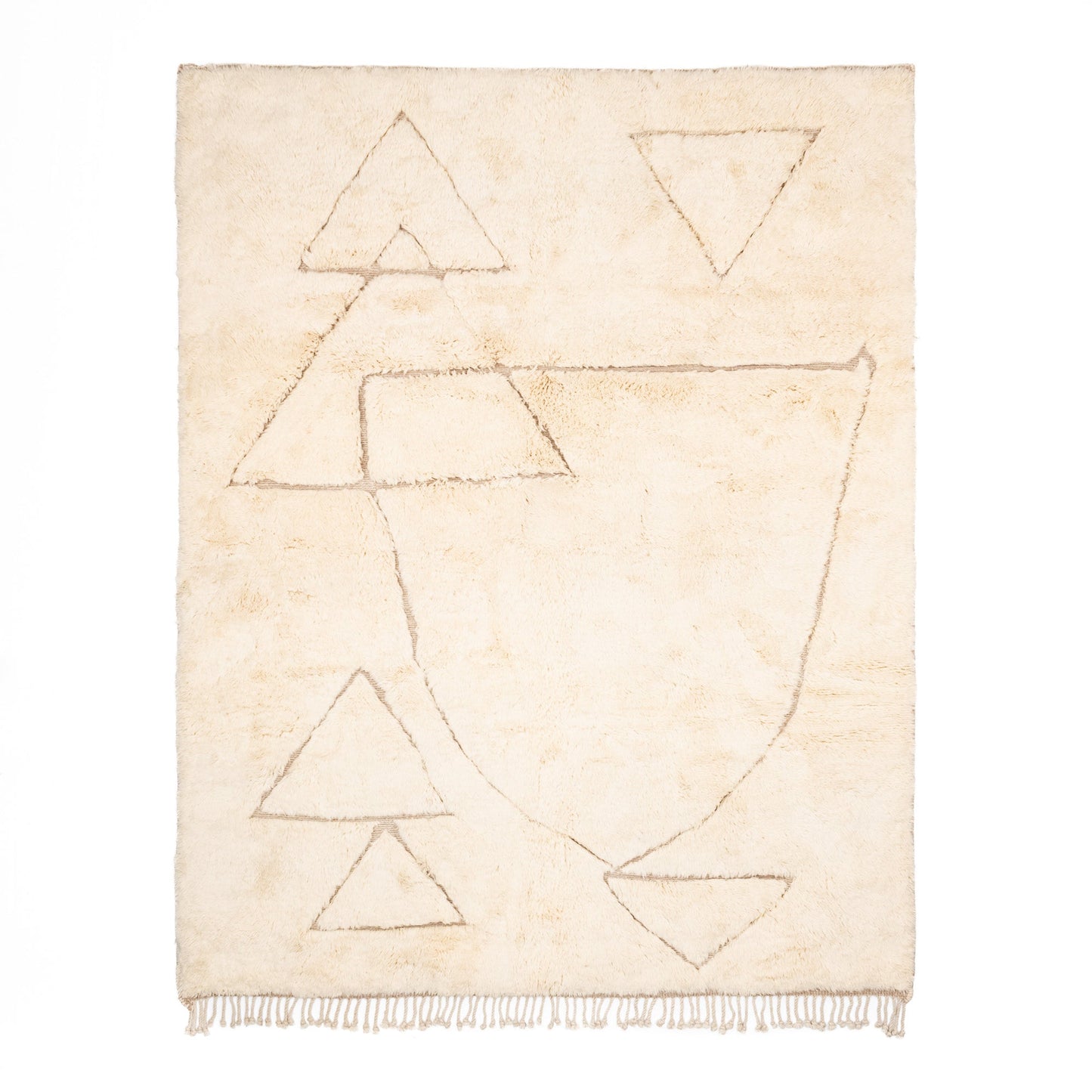 Serenity Peaks - Luxury Shag Moroccan Rug - Wavlynn