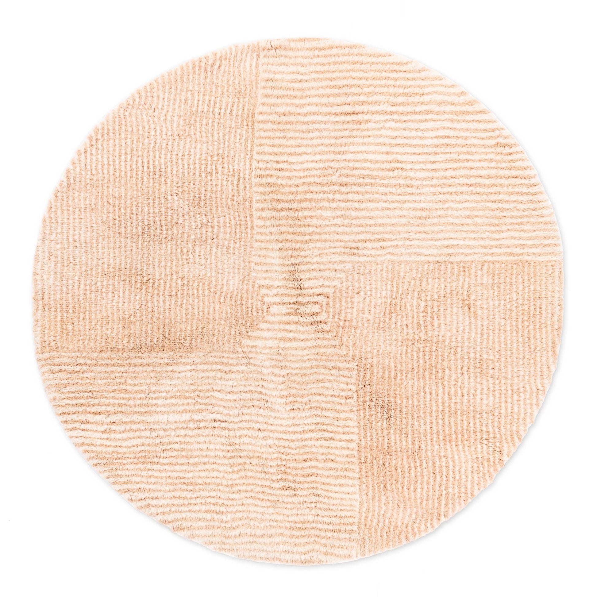 Gravity Center Round - Luxury Shag Moroccan Rug - Wavlynn