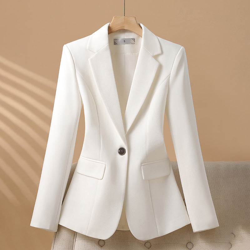 Red linen women's blazer structured tailored fit breathable fabric elegant silhouette