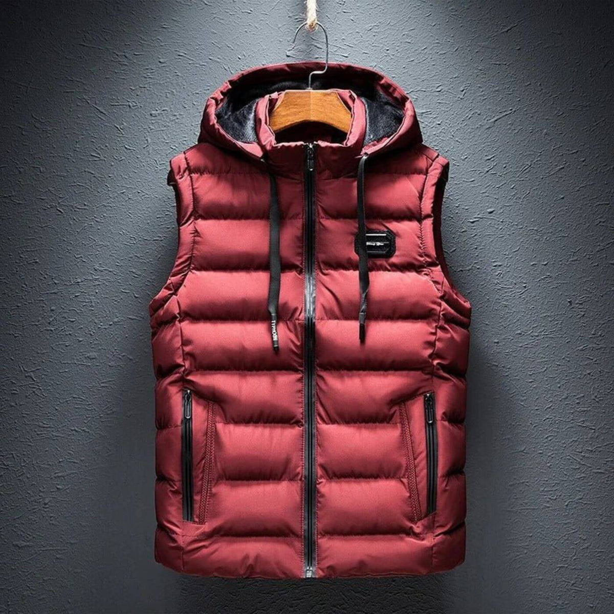 Monarch lightweight hooded jacket in neutral tone, slim fit with adjustable hood for everyday wear