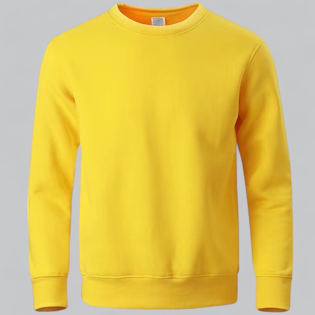 Men's navy blue classic crewneck knit sweater long sleeve relaxed fit versatile layering top