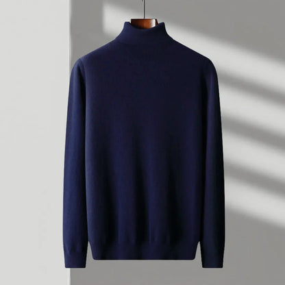Mac merino wool turtleneck sweater with sleek silhouette, lightweight insulating knit for casual and formal wear